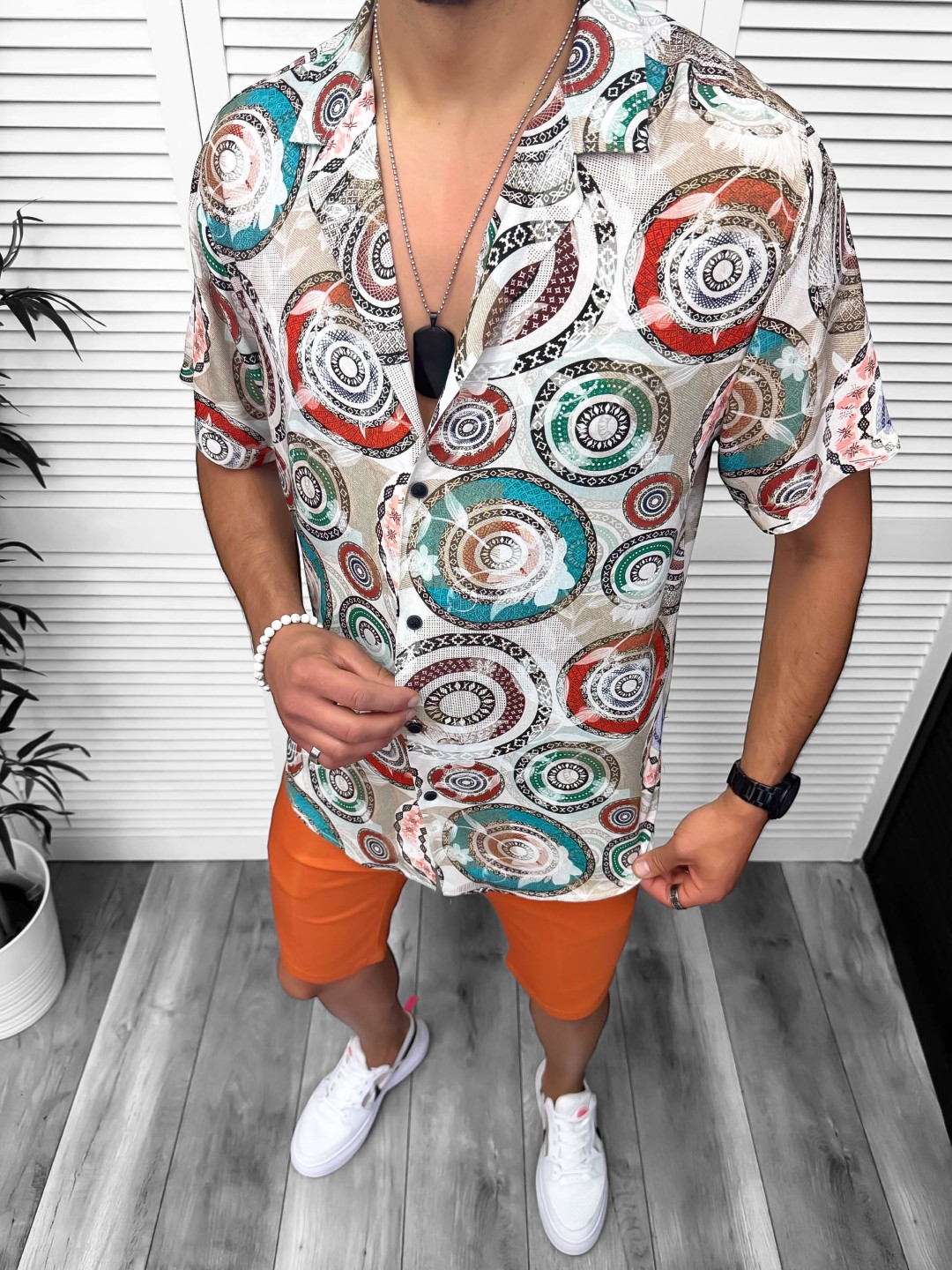 Compleu Vara Stilat | Camasa Imprimeu + Pantaloni