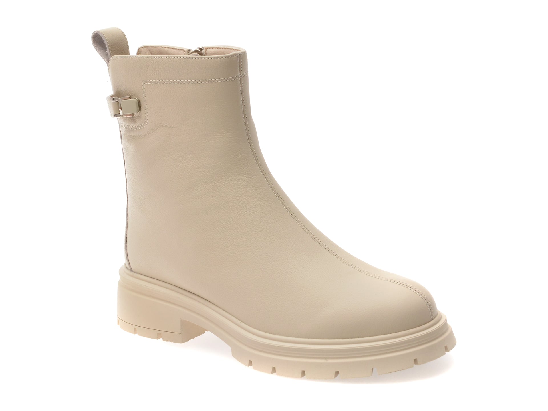 Ghete Dama Gryxx Bej | Piele Naturală