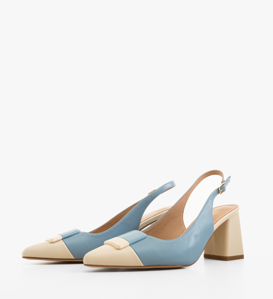 Pantofi Sandy Albastru - Eleganță și Stil - imagine 3