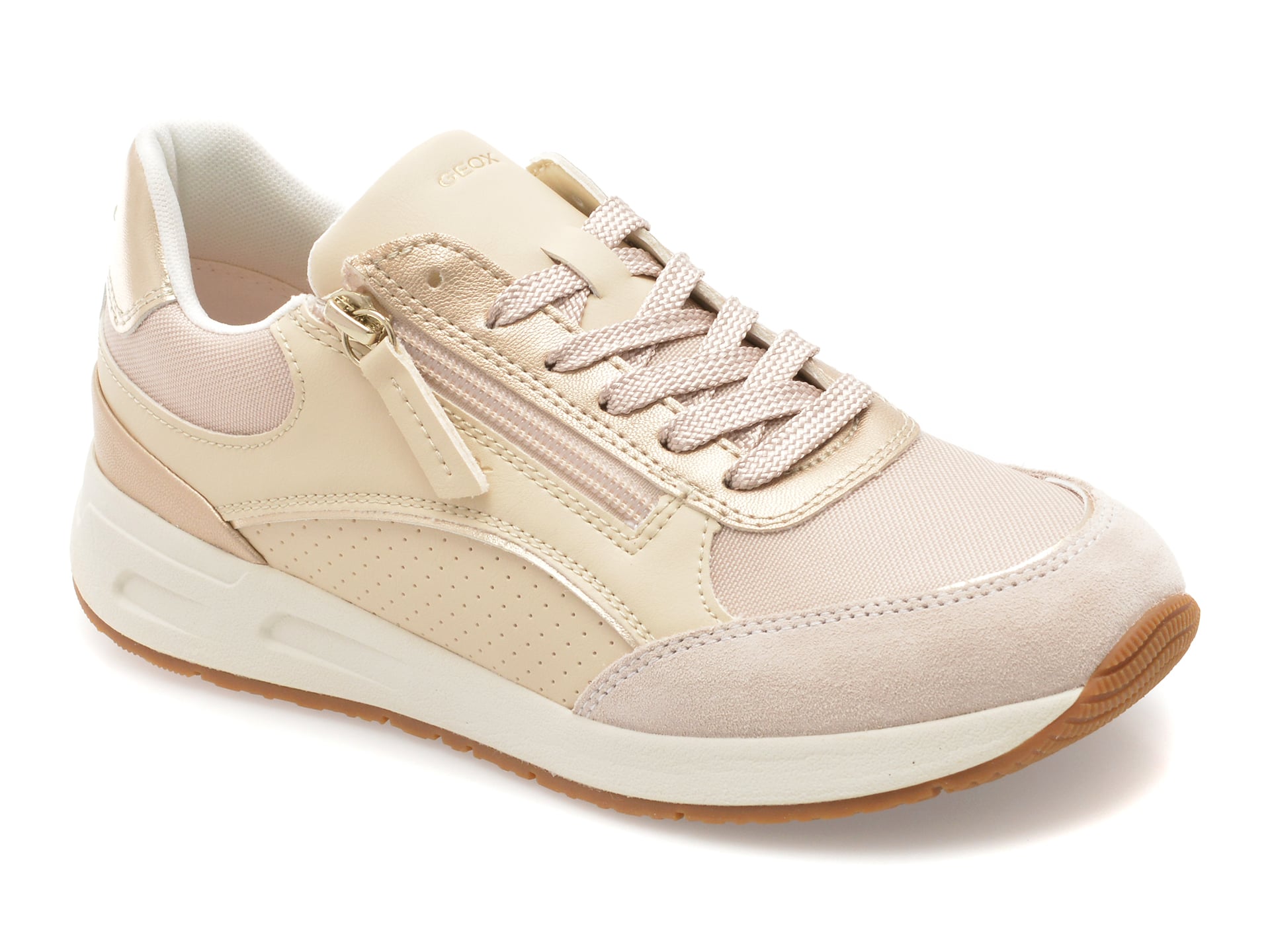Pantofi Sport GEOX D65NQB Bej Confort Respira