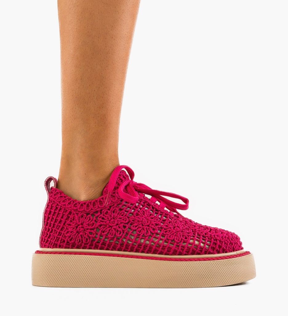 Pantofi Casual Ystory Fuchsia 2 - Confort Stil - imagine 2