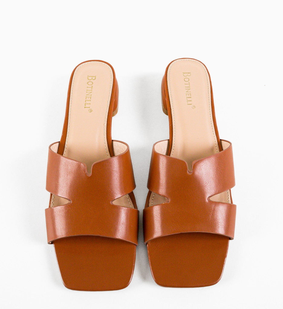 Papuci Dama Chandra Camel - Confort si Eleganta - imagine 11