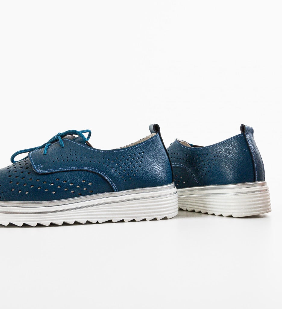 Pantofi Casual Dama Albastri - Confort & Stil - imagine 6