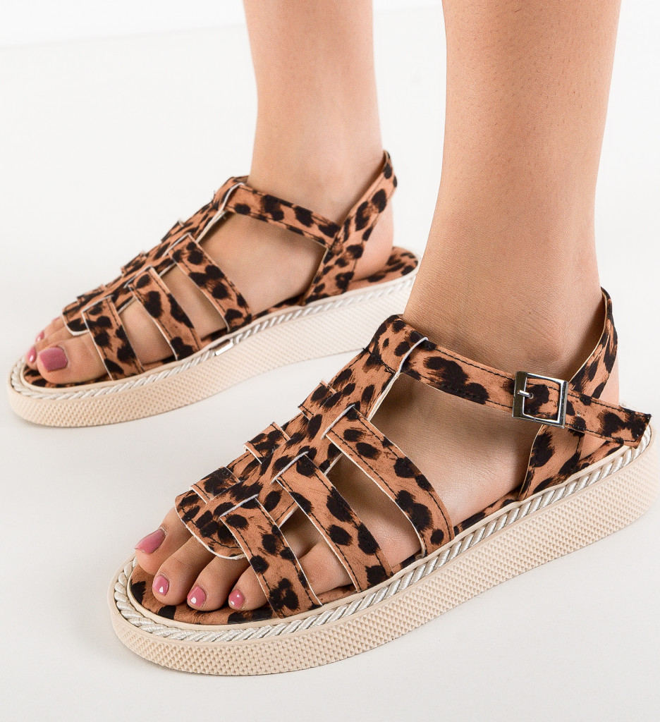 Sandale Dama Barney Print - Stil și Confort - imagine 4