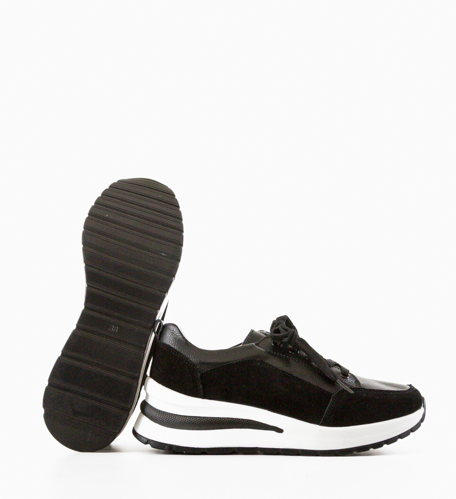 Sneakers Likolas Negri Dama - Confort și Stil - imagine 6