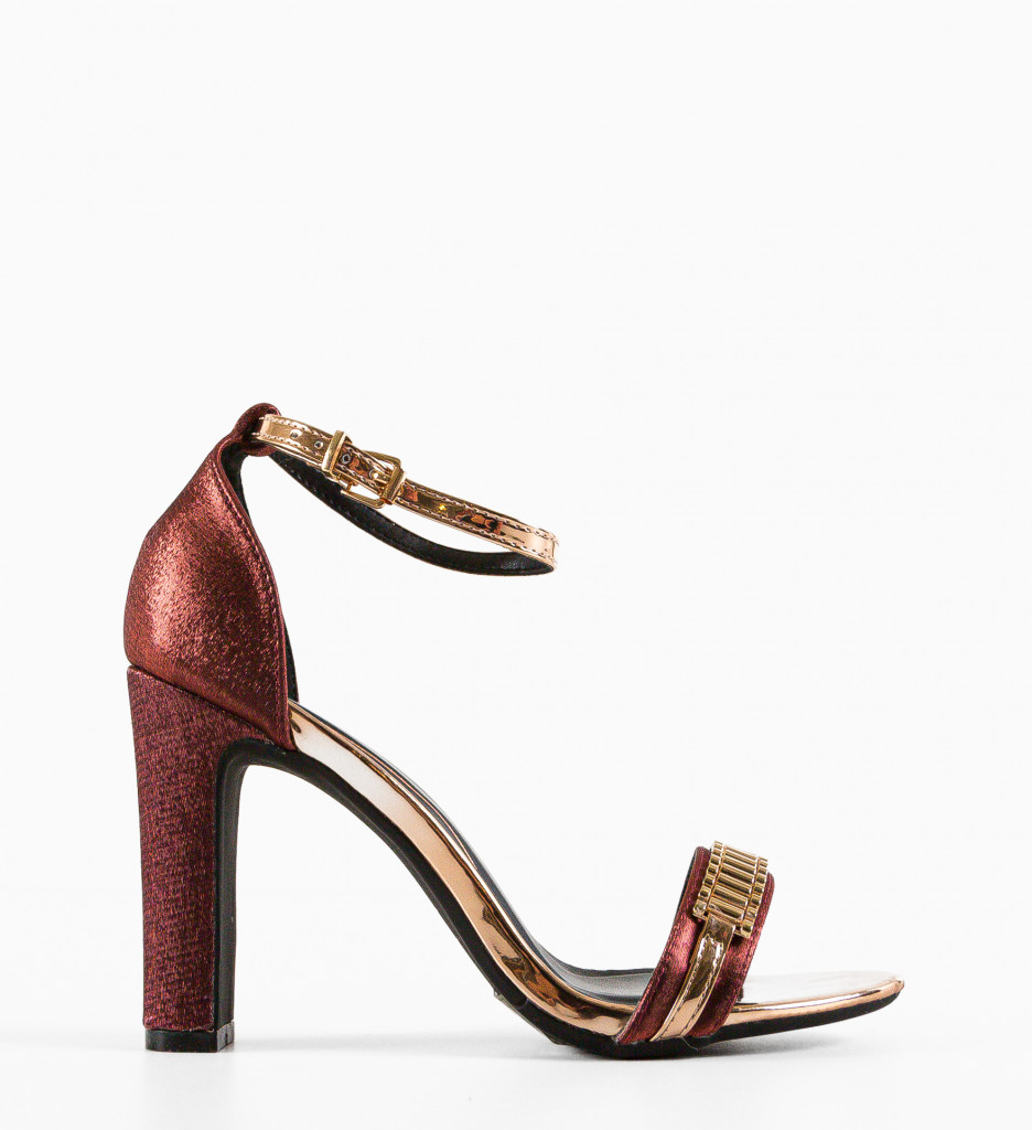 Sandale Oliv Maro cu Toc - Eleganță și Stil - imagine 3