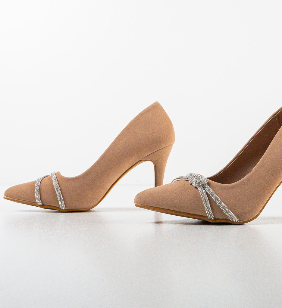 Pantofi Dama Ajan Bej | Eleganță și Stil - imagine 5
