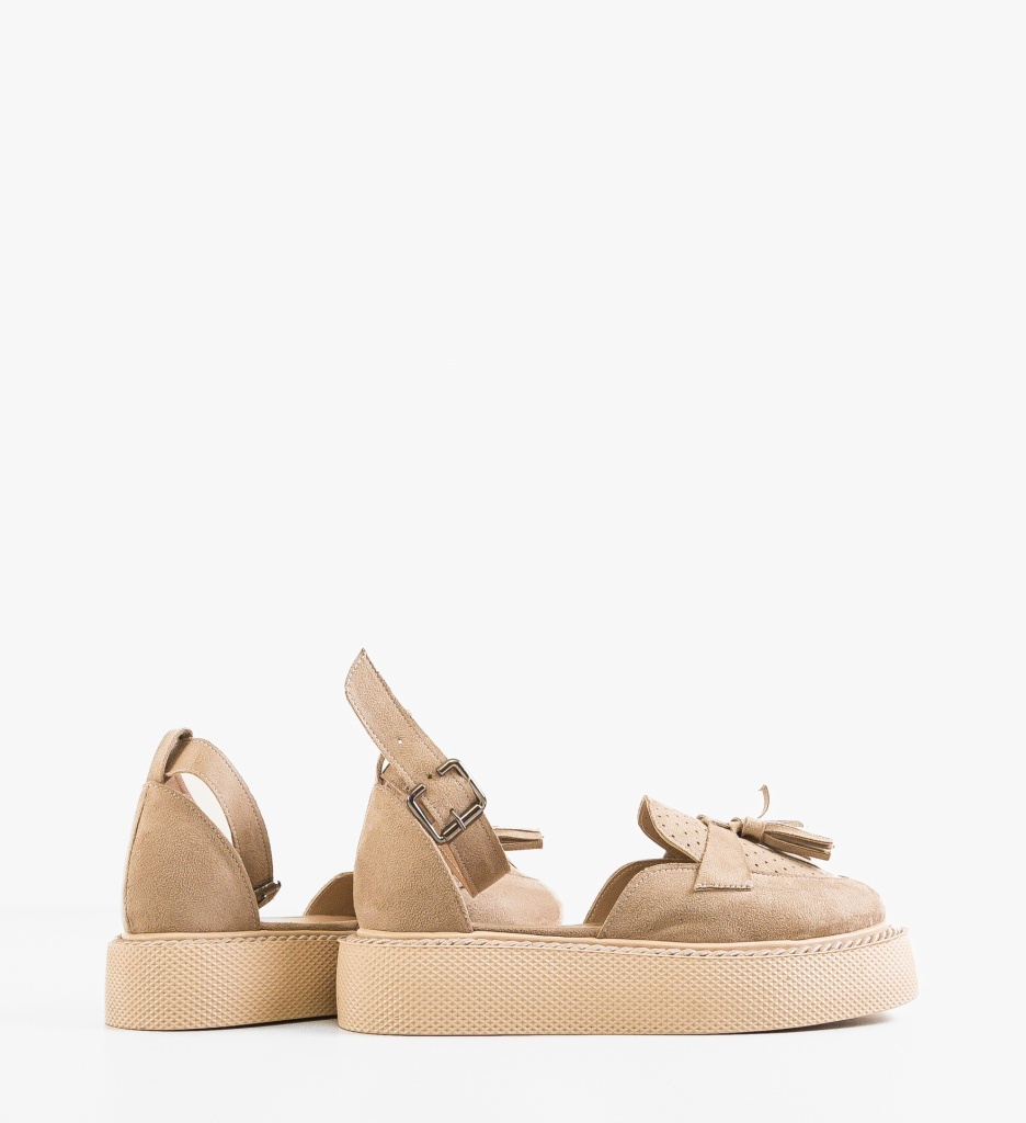 Pantofi Casual Kastor Bej - Confort & Eleganță - imagine 4