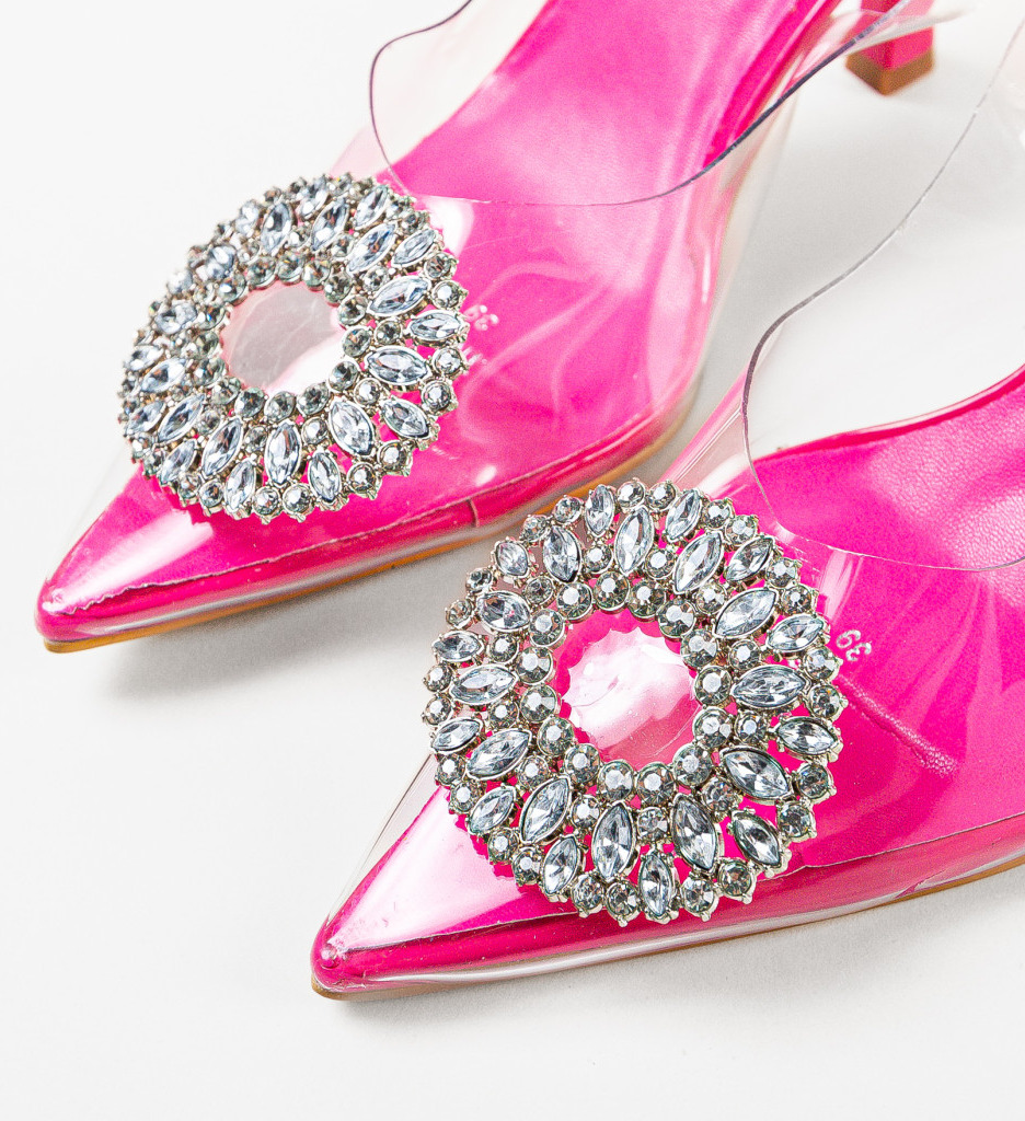 Pantofi Toc Ecaterina Fuchsia - Stil și Eleganță - imagine 7