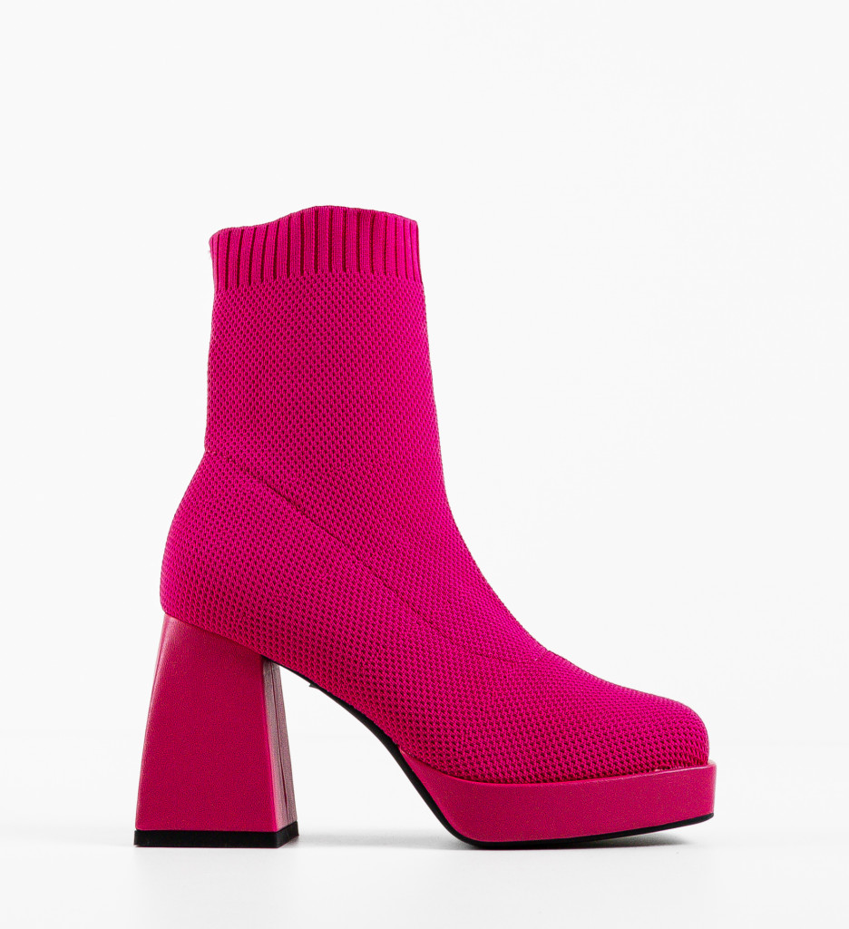 Botine Julie Fuchsia | Design Vibrant și Eleganță - imagine 3