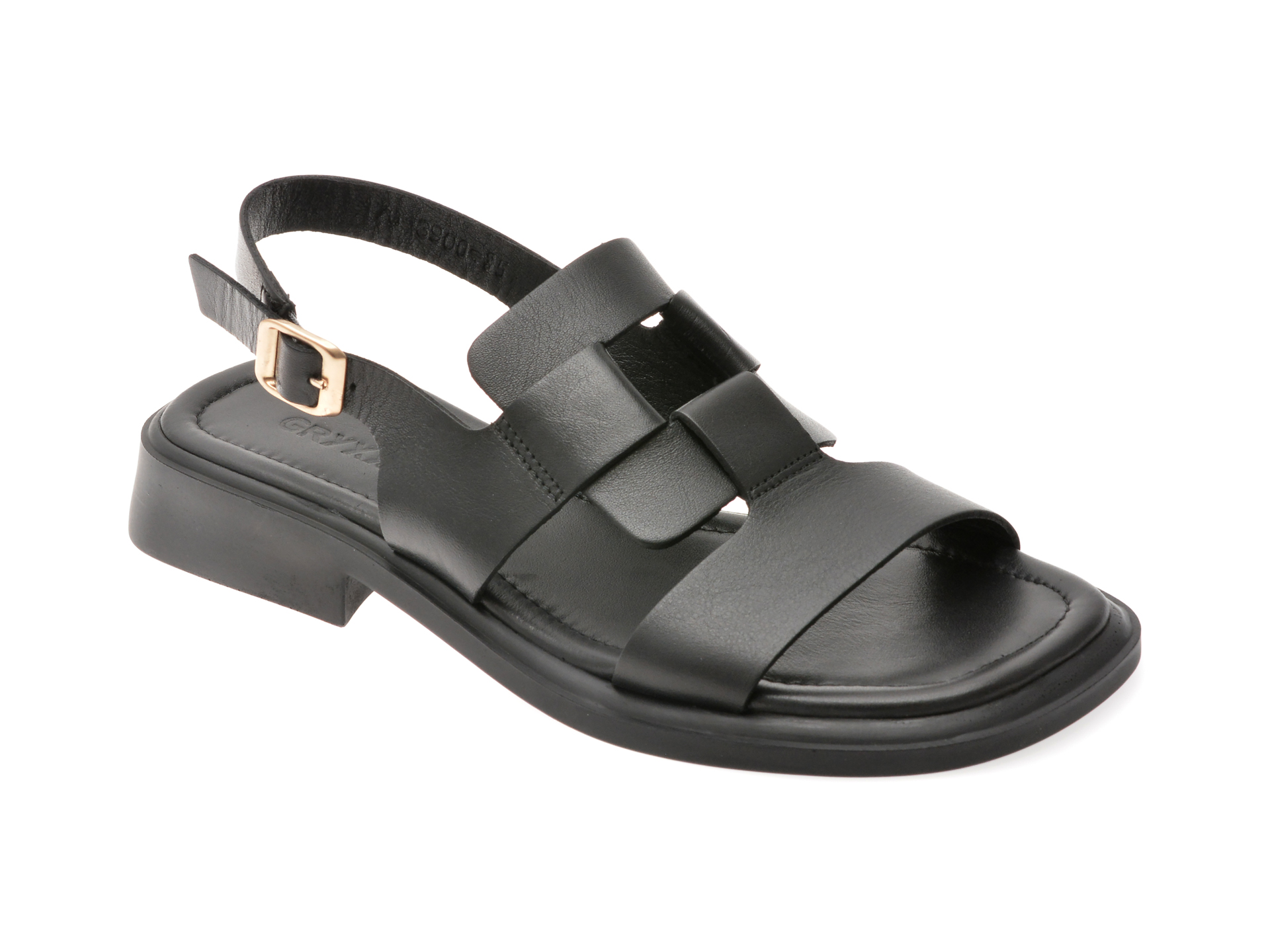 Sandale GRYXX Negre | Eleganță Piele Naturală