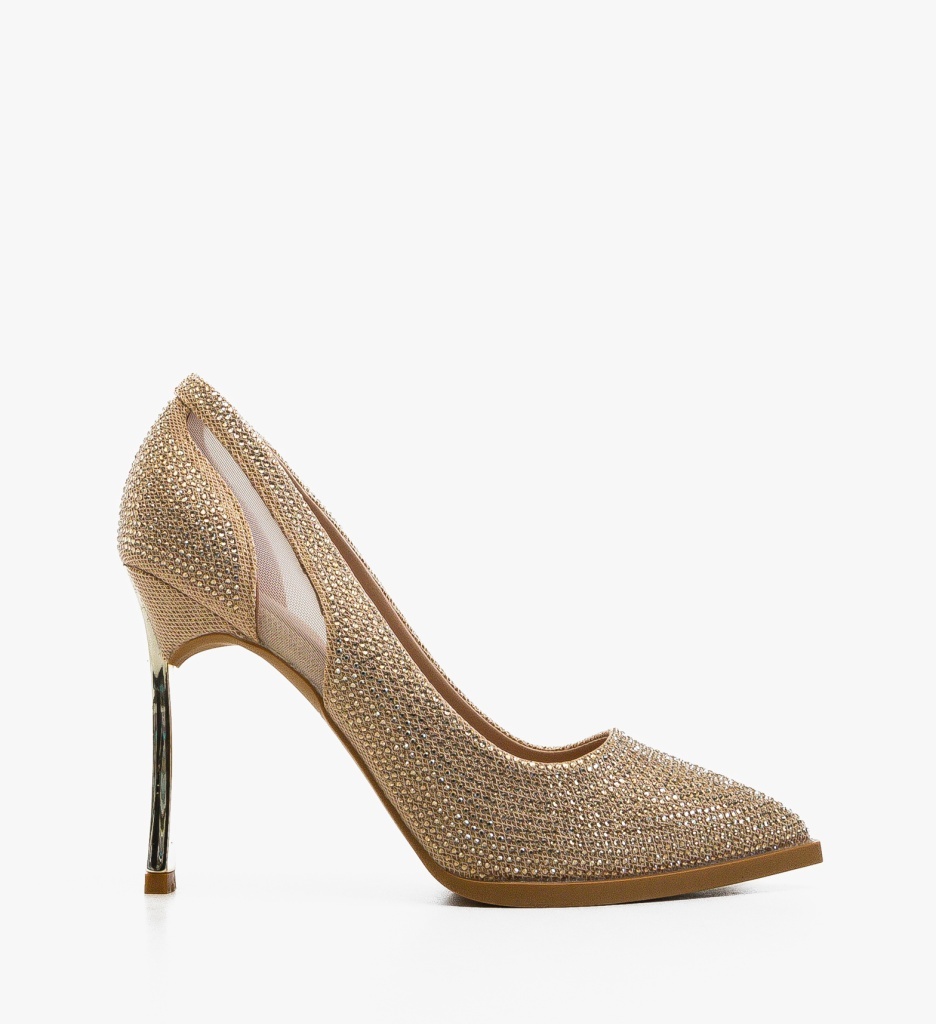 Pantofi Dama Bomb Aurii Eleganți - imagine 6