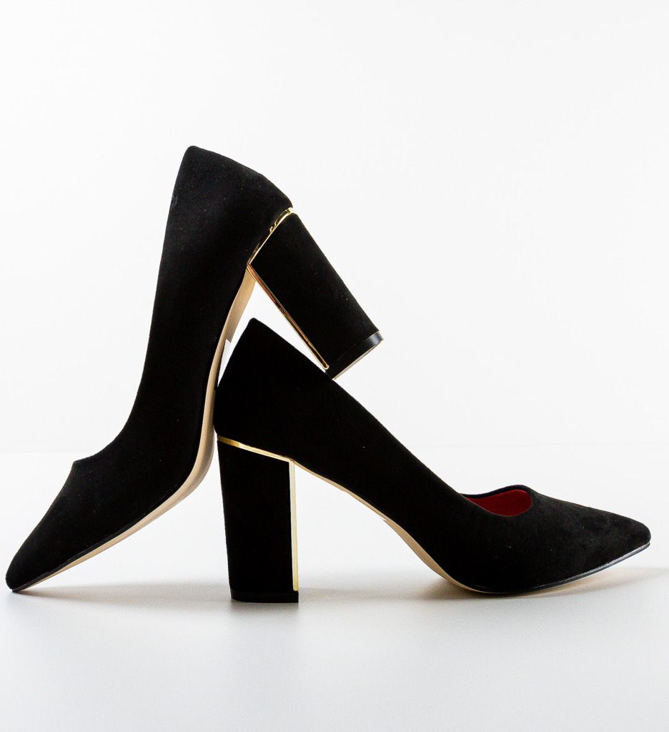 Pantofi Dama Marion Negri | Eleganți cu Toc - imagine 7