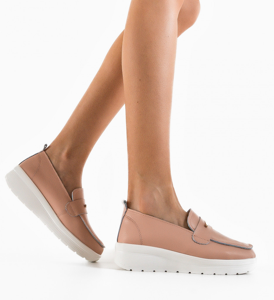 Pantofi Casual Vefra Roz - Confort și Stil - imagine 3