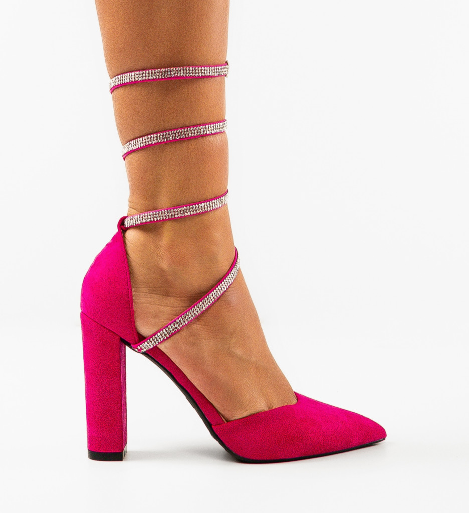 Pantofi cu toc Kyk Fuchsia - Eleganță și Stil - imagine 4