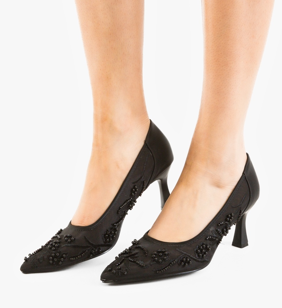 Pantofi dama Brides Negri eleganți
