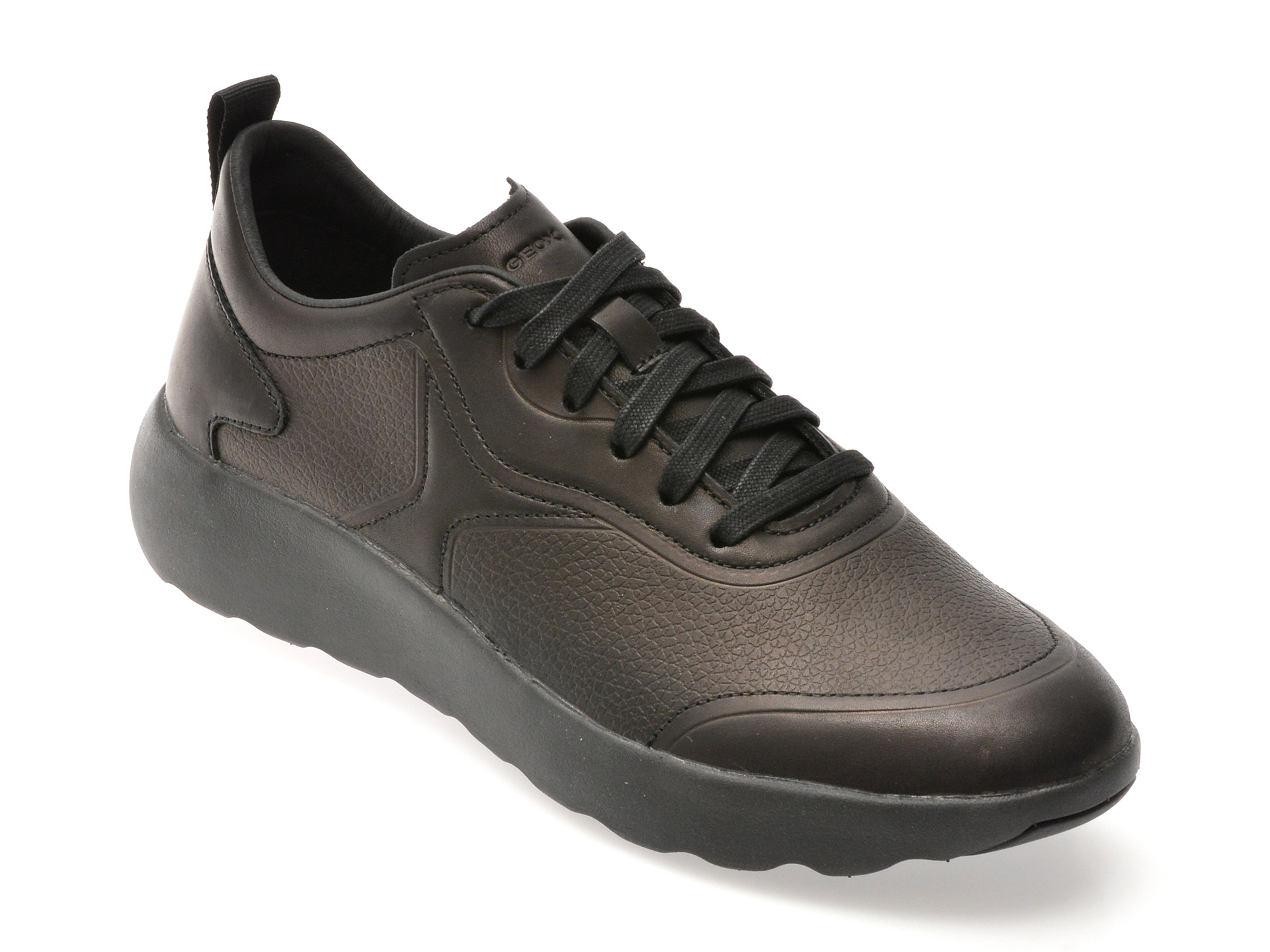 Pantofi Sport Geox Negri din Piele Naturală