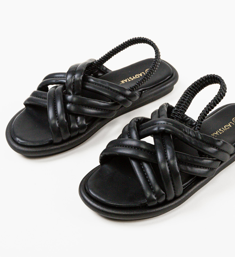 Sandale Dama Gatsby Negre | Eleganță și Stil - imagine 5