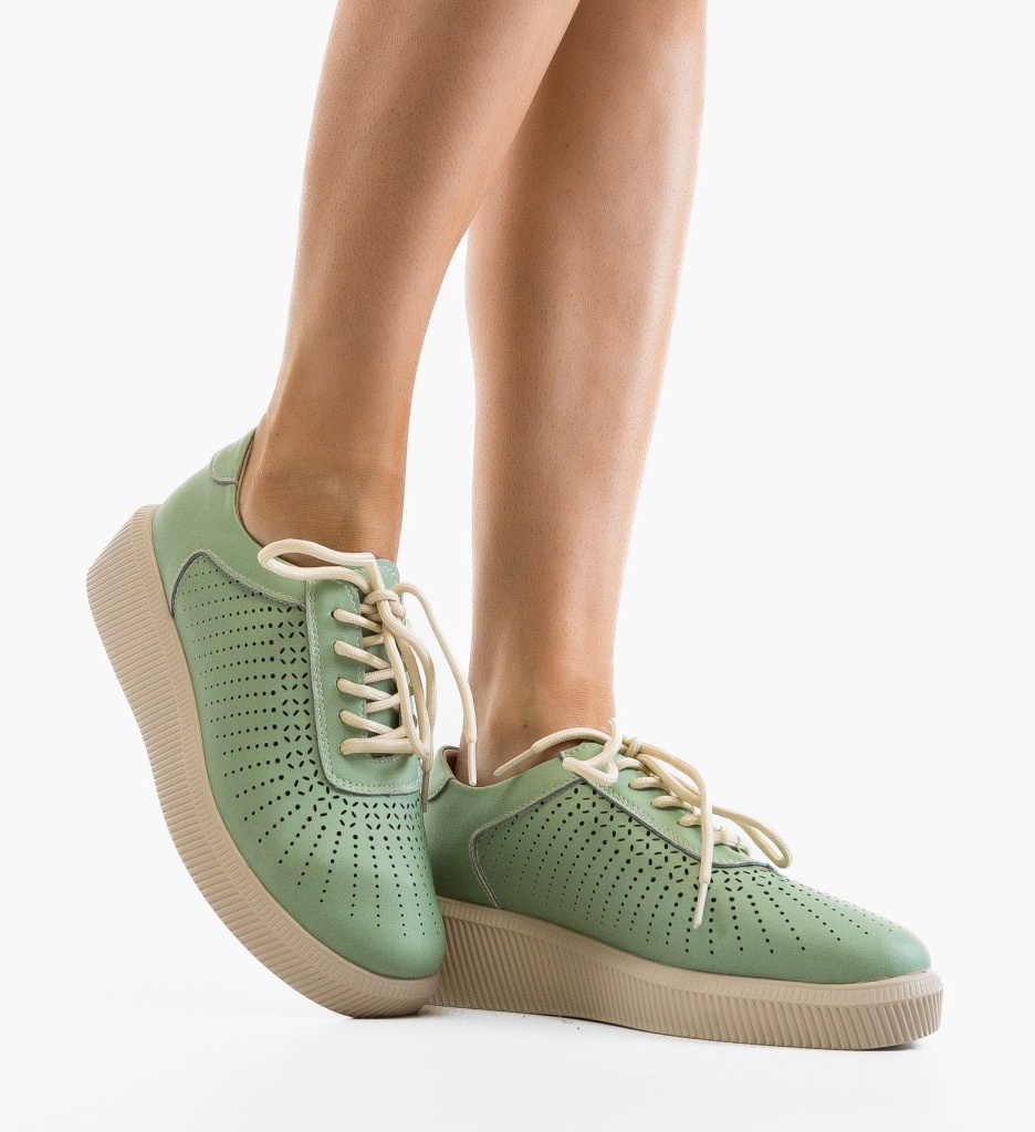 Pantofi Casual Lehe Verzi - Confort și Stil - imagine 3