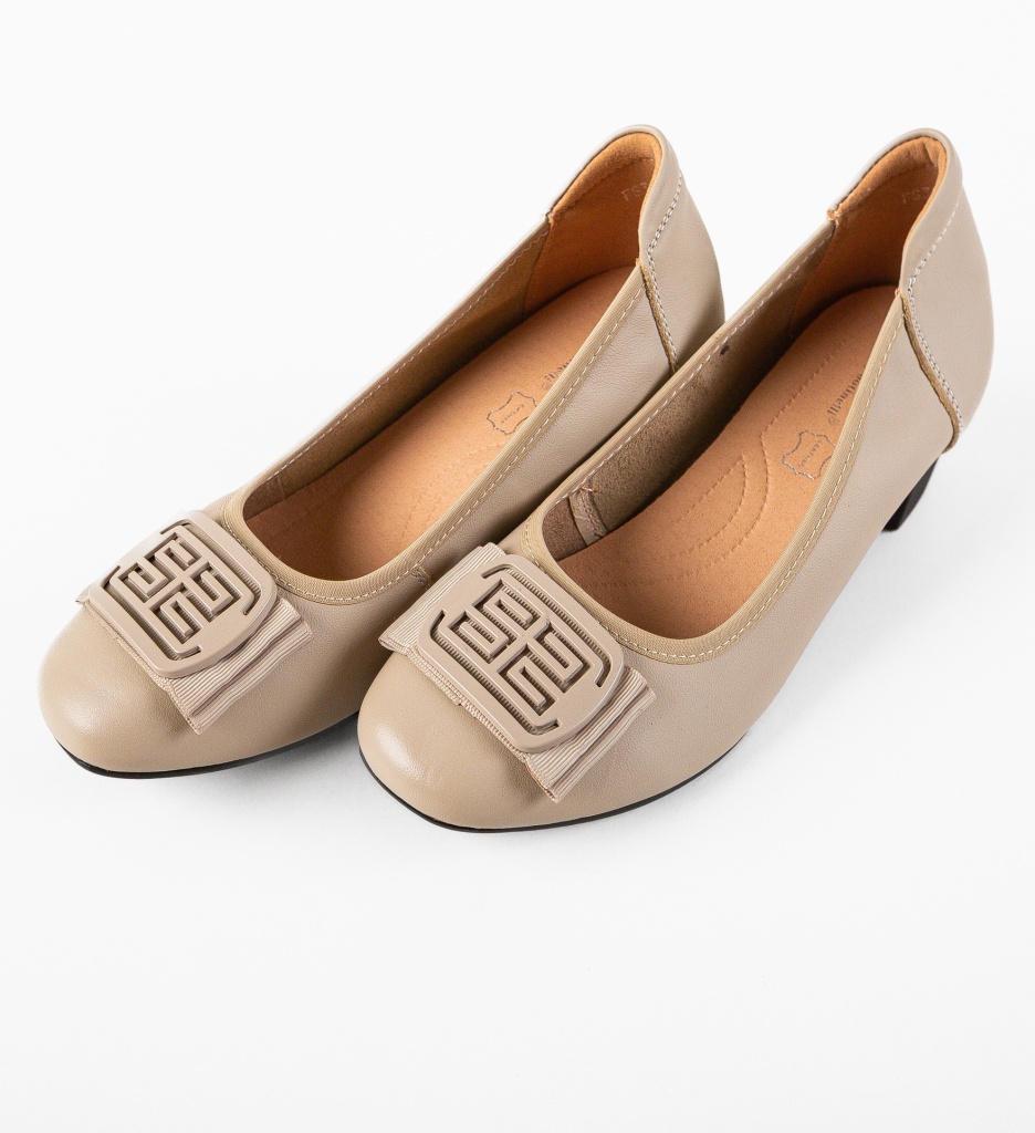 Pantofi cu toc Bobbi Bej - Eleganță Asigurată - imagine 6