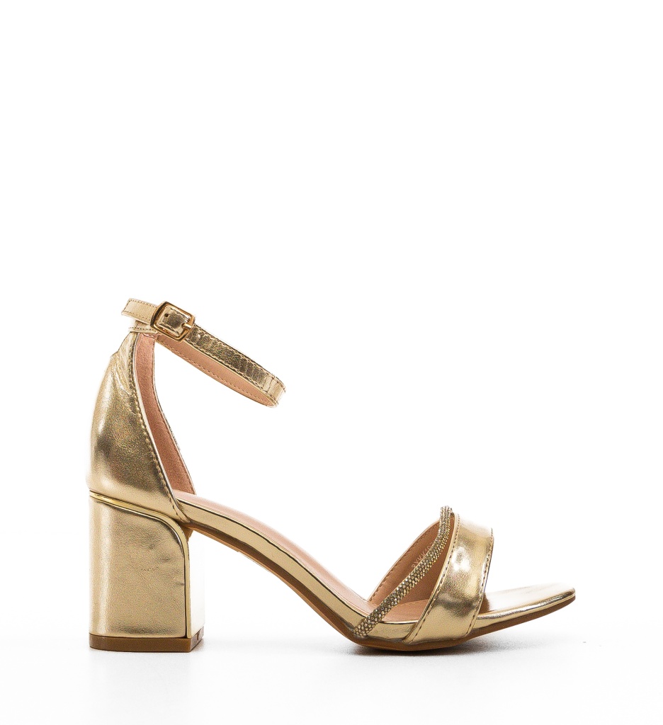 Sandale Toc Lasgun Aurii - Eleganță Maximă - imagine 5