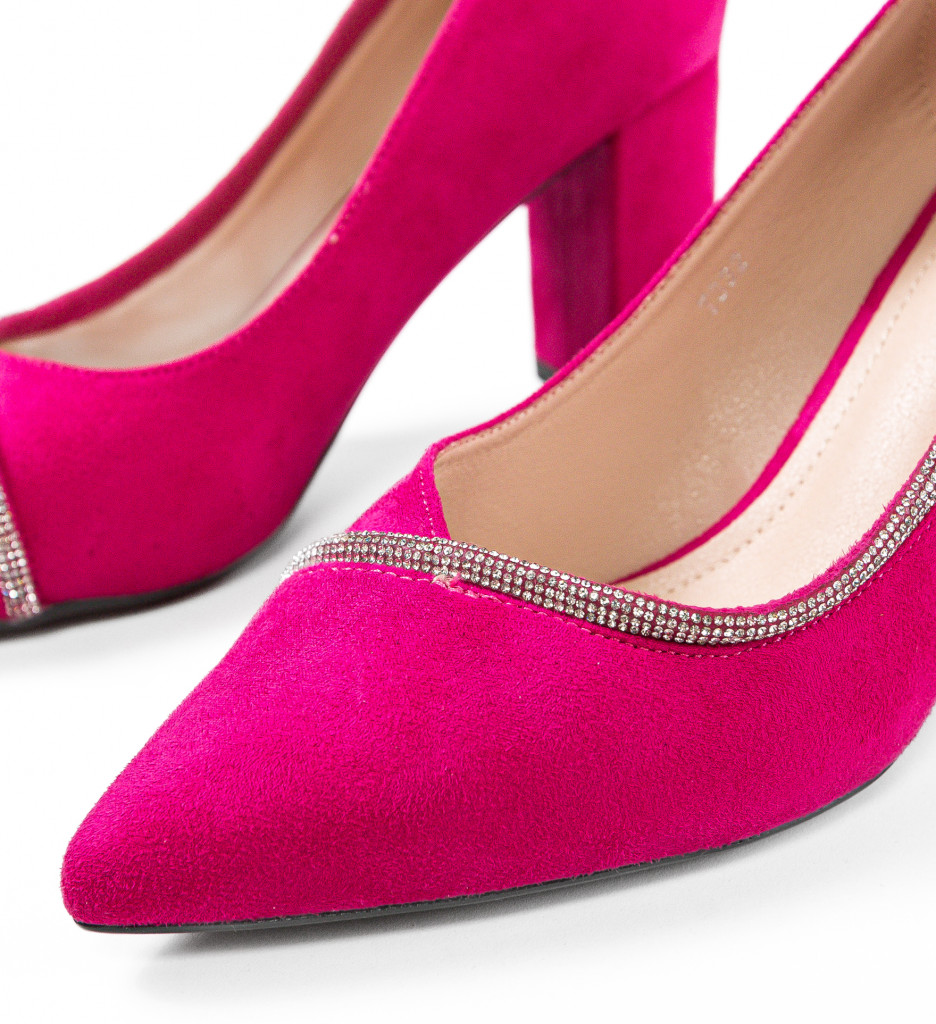 Pantofi cu toc Bavalka Fuchsia - Eleganță și Stil - imagine 7