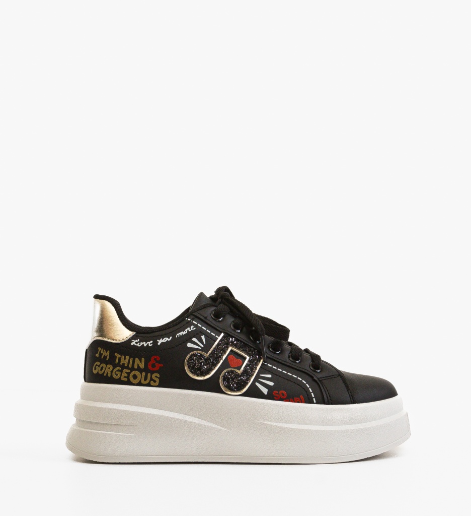 Sneakers Imoge Negri Dama - Confort și Stil - imagine 7