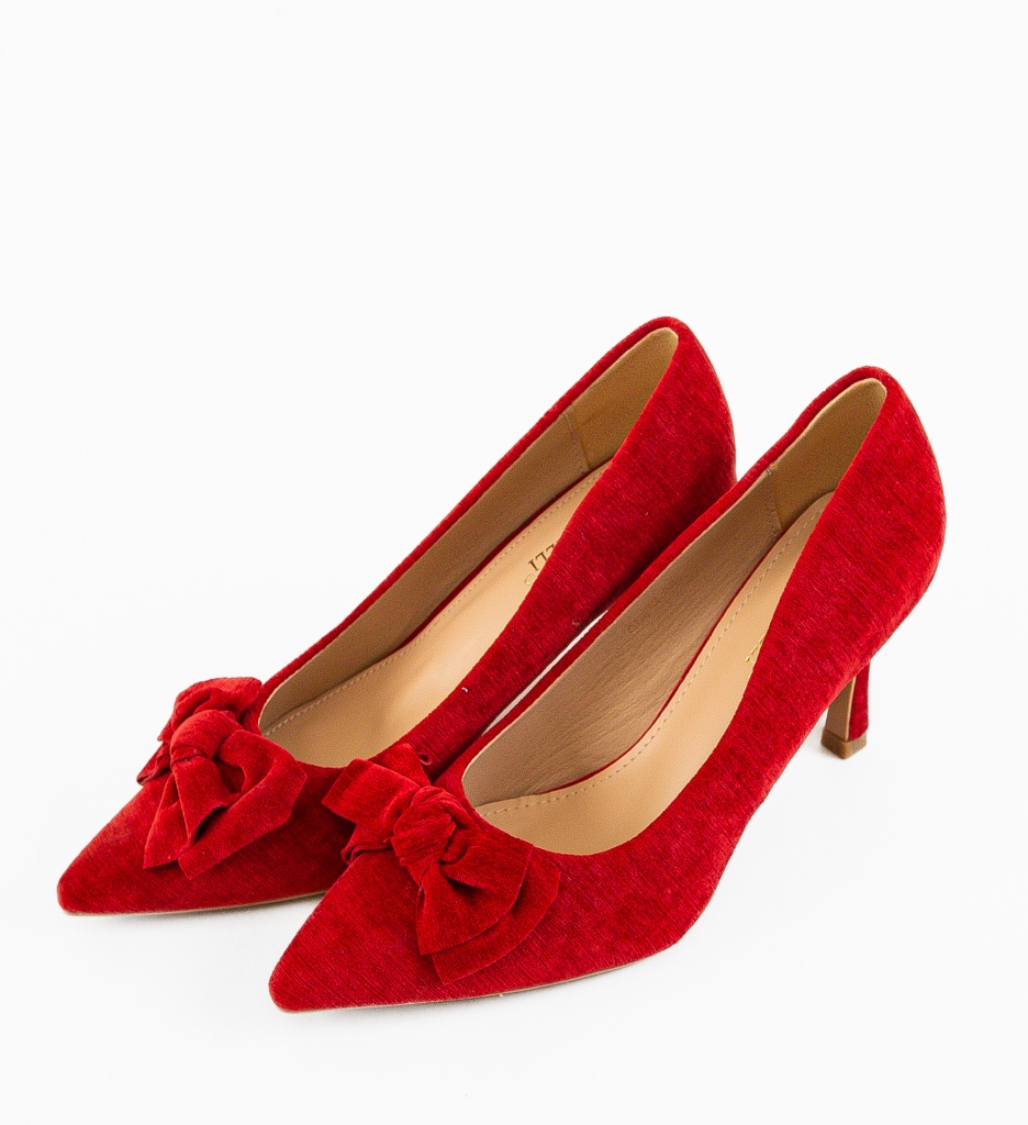 Pantofi cu Toc Rosii Vynel | Eleganță Asigurată - imagine 6