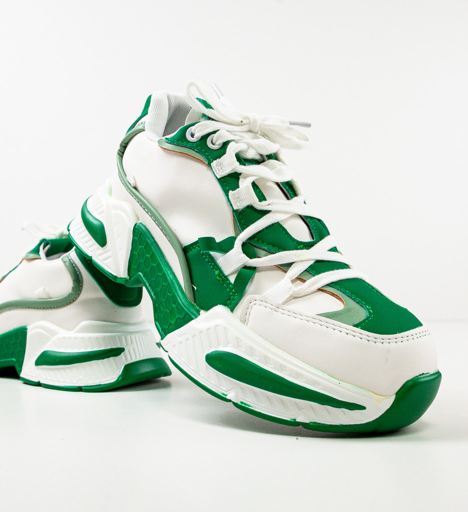 Sneakers Dama Verzi Confort Sport - Silvestra - imagine 8