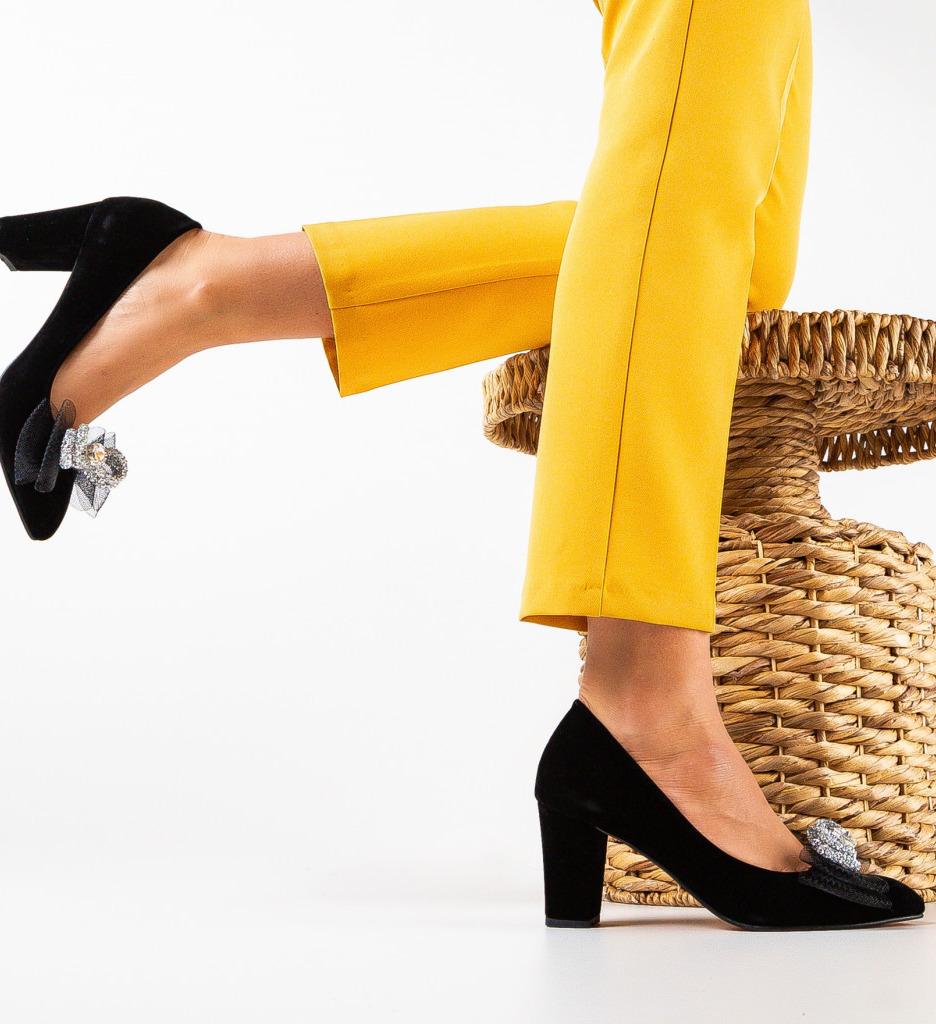 Pantofi Dama Scar Negri 2 | Eleganță Asigurată