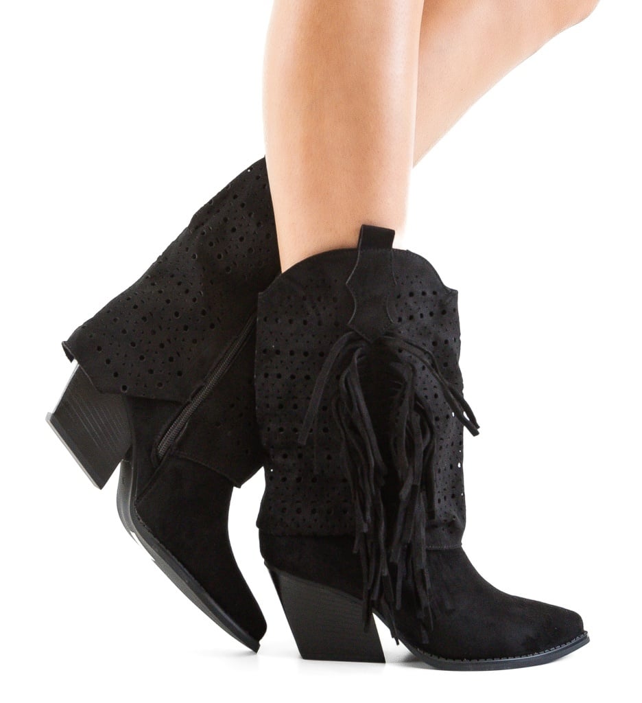Cizme dama Bunesc Negre Elegante si Confortabile - imagine 4
