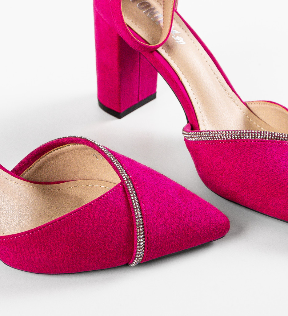 Pantofi cu Toc Hajag Fuchsia - Eleganță și Stil - imagine 5