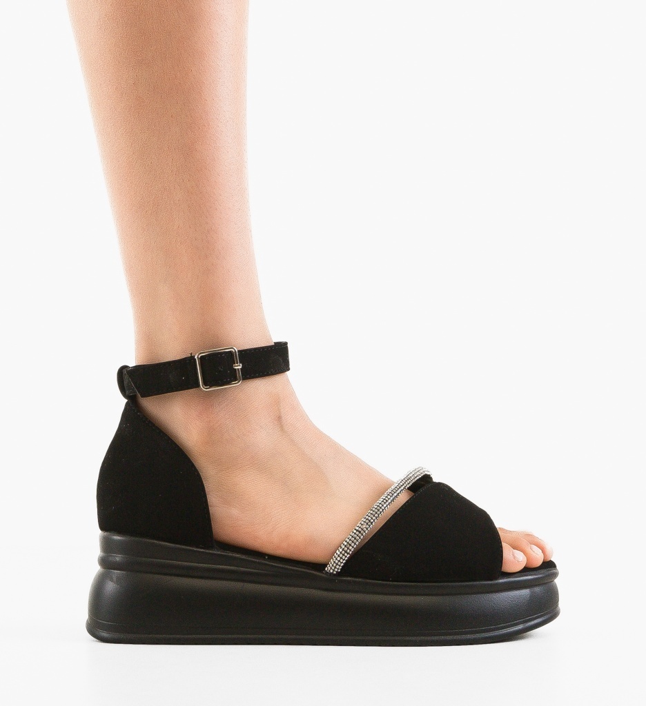 Sandale Dama Spectra Negre - Eleganță și Confort - imagine 5