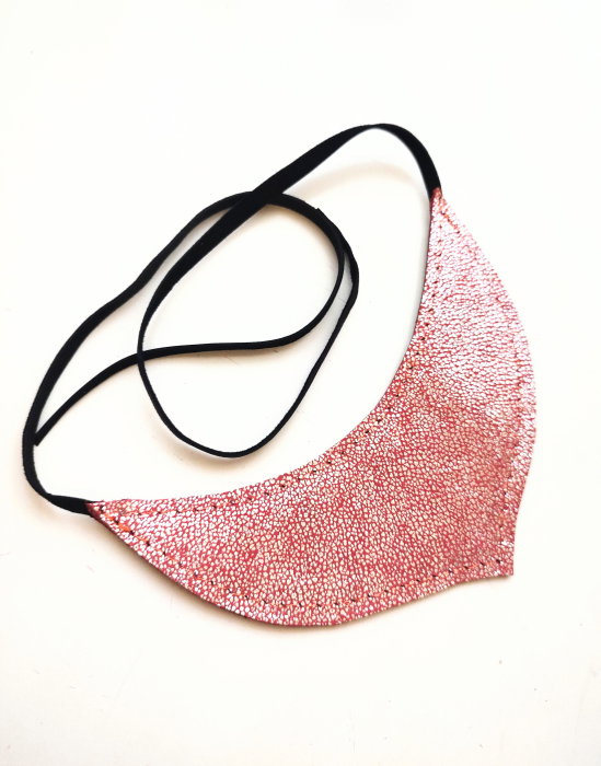 Colier Statement Piele Shopika - Design Unicat Festiv