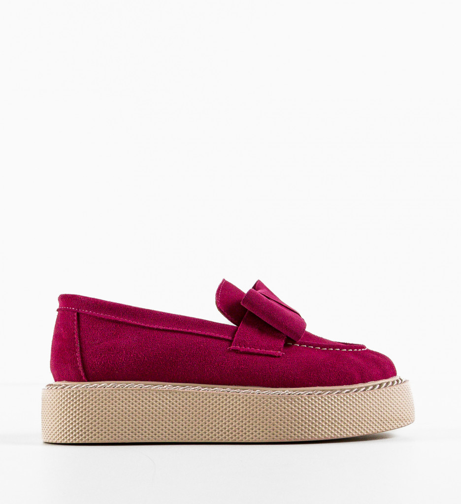 Pantofi Casual Dama Kivu Fuchsia | Confort Zilnic - imagine 5