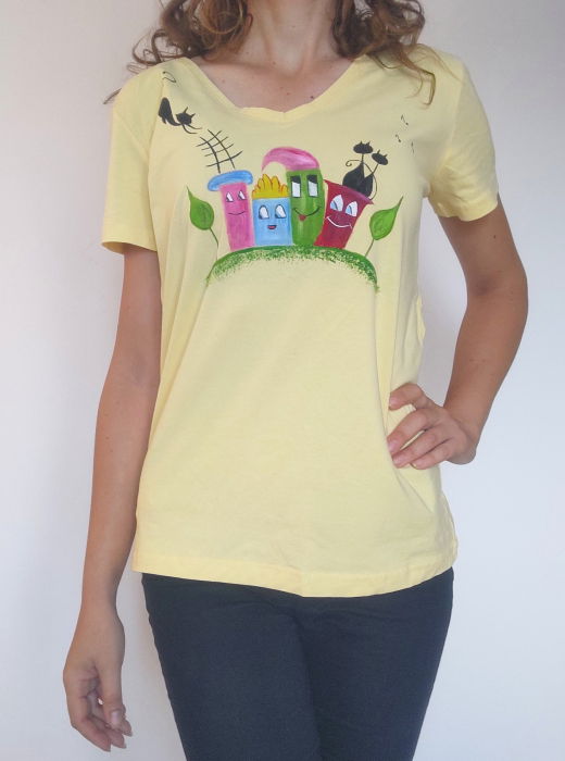 Tricou Pictat Manual Shopika | Pisicute Unic