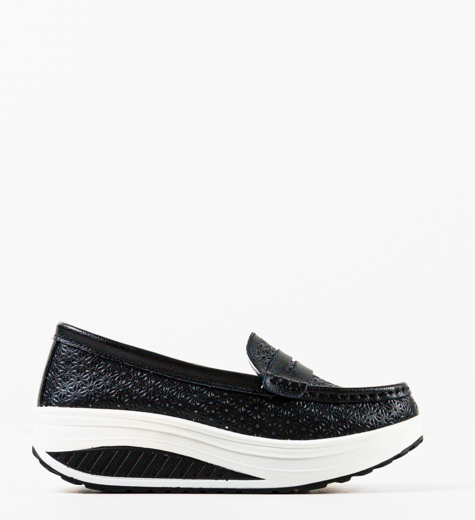 Pantofi Casual Fyrya Negri - Confort și Stil - imagine 4