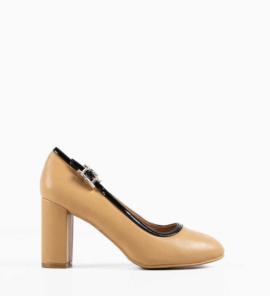 Pantofi Dama Khaki cu Toc - Eleganță Modernă - imagine 7