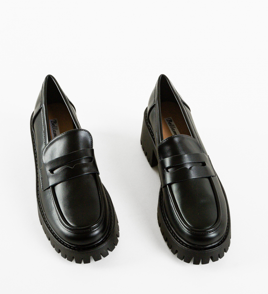 Pantofi Casual Minke Negri - Confort Stil - imagine 4
