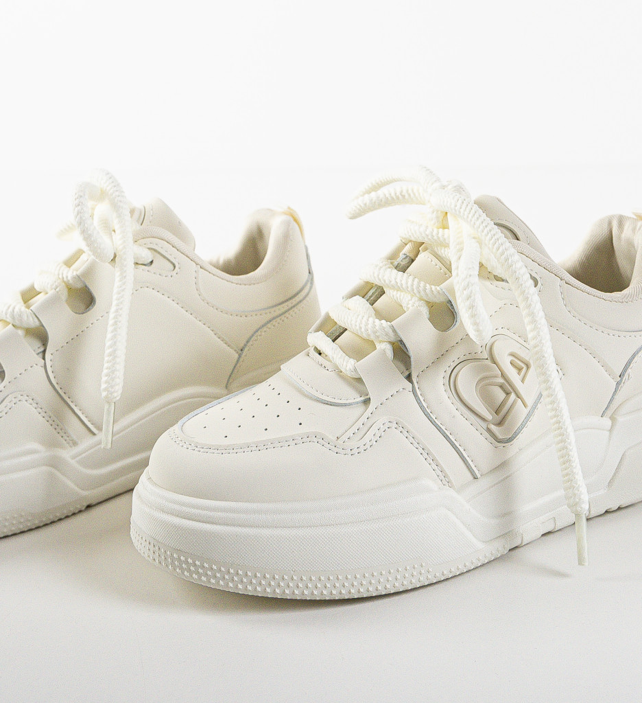 Sneakers Bebybe Bej | Confort și Stil Urban - imagine 6