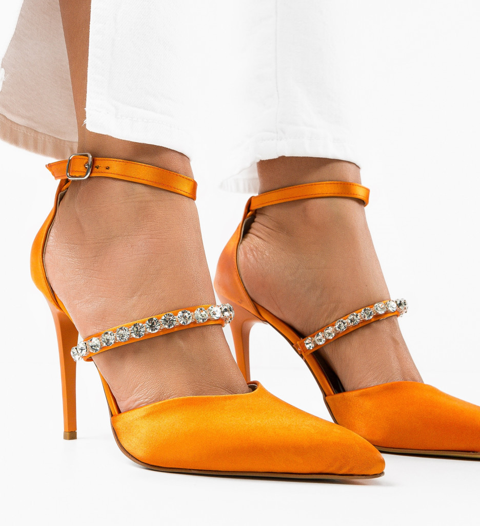 Pantofi Volak Portocalii - Eleganță și Stil - imagine 2
