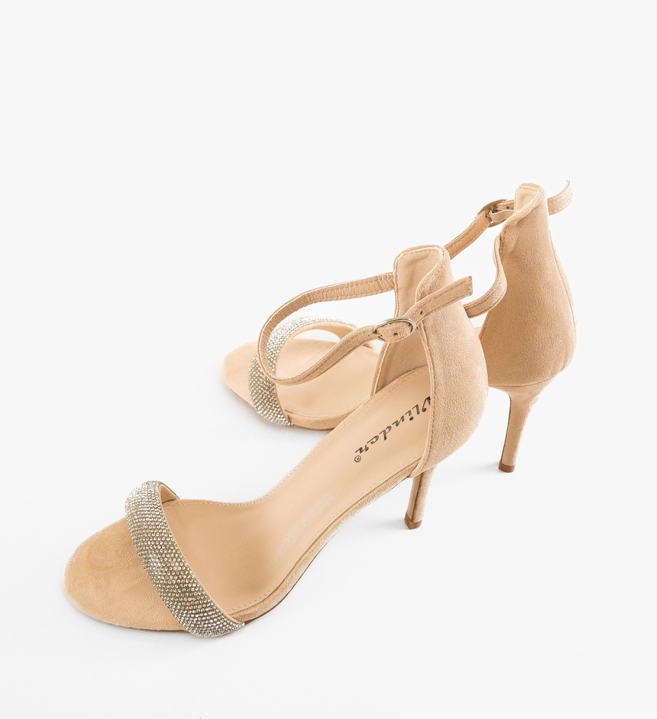 Sandale cu Toc Riya Bej - Eleganță și Stil - imagine 5