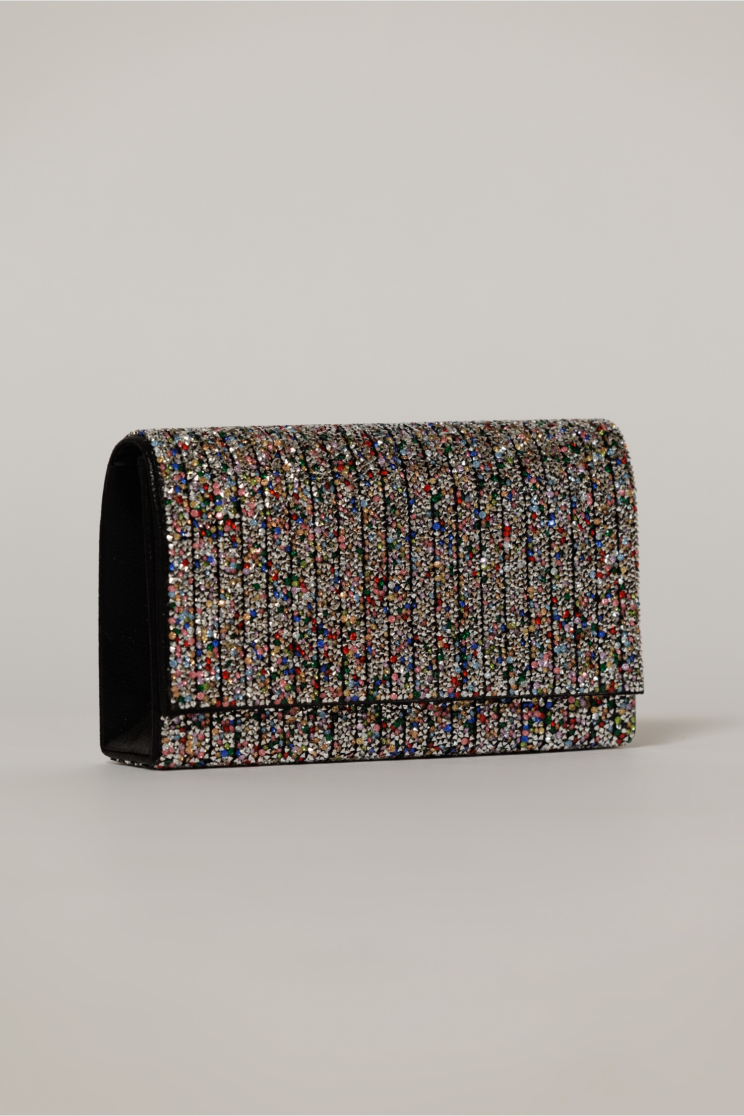 Clutch Multicolor Elegant cu Pietre și Lanț Detasabil