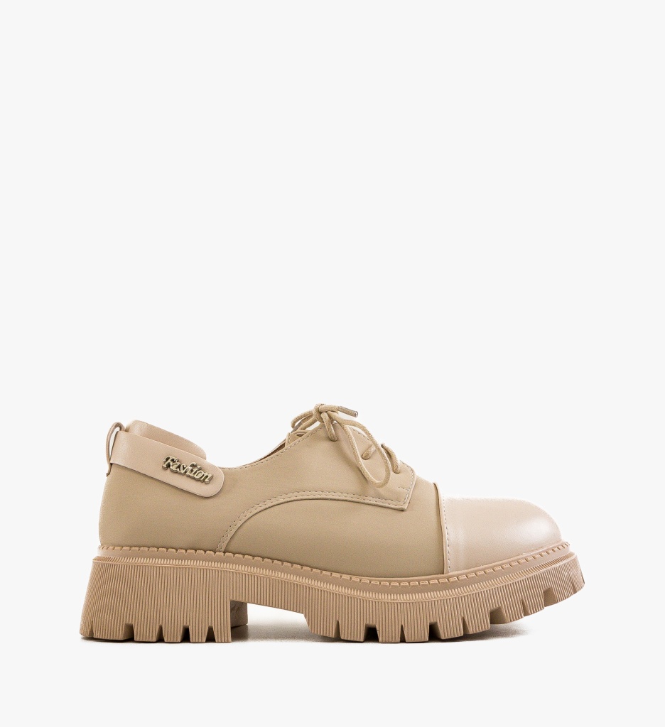 Pantofi Casual Dama Luiza Bej | Confort & Stil - imagine 4