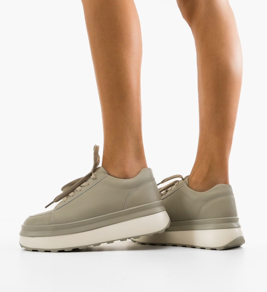 Sneakers Dama Wenom Gri 2 - Confort și Stil - imagine 2