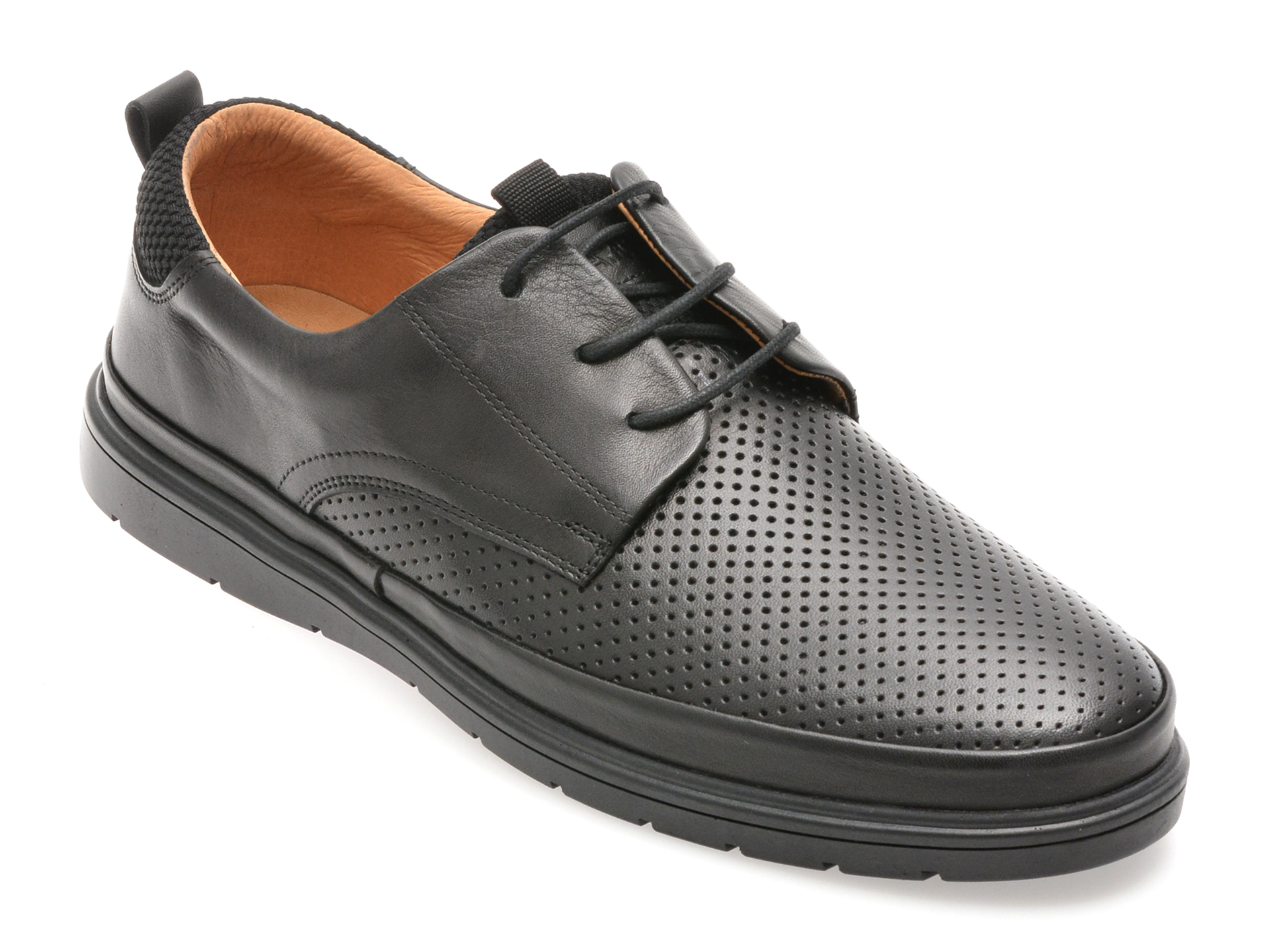 Pantofi Otter Negri din Piele - Eleganță Urbană