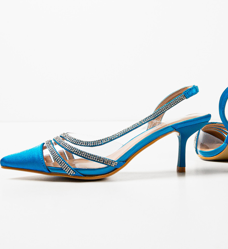 Pantofi Toc Yildiz Albastri - Eleganță & Stil - imagine 7