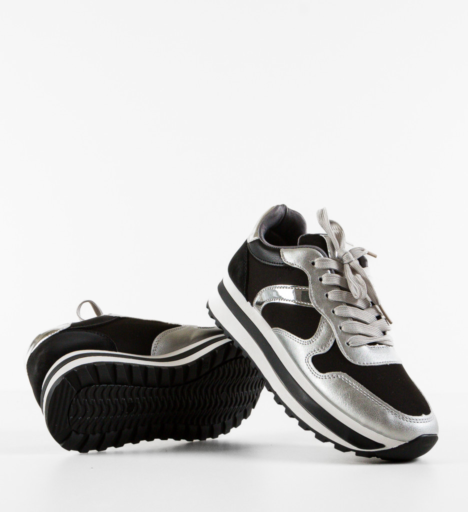 Pantofi Sport Agnes Argintii - Confort și Stil - imagine 10