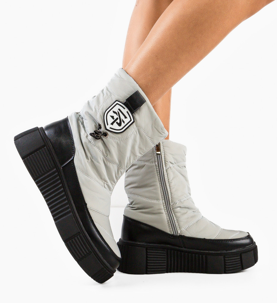 Ghete Dama Chrissie Gri | Stil & Confort