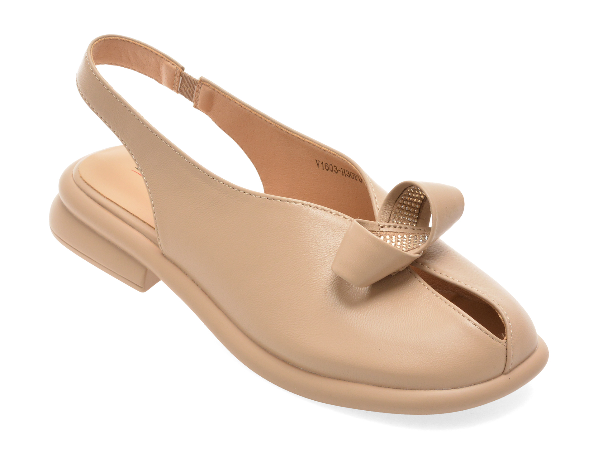 Pantofi IMAGE Bej 1603H30 Piele Naturală